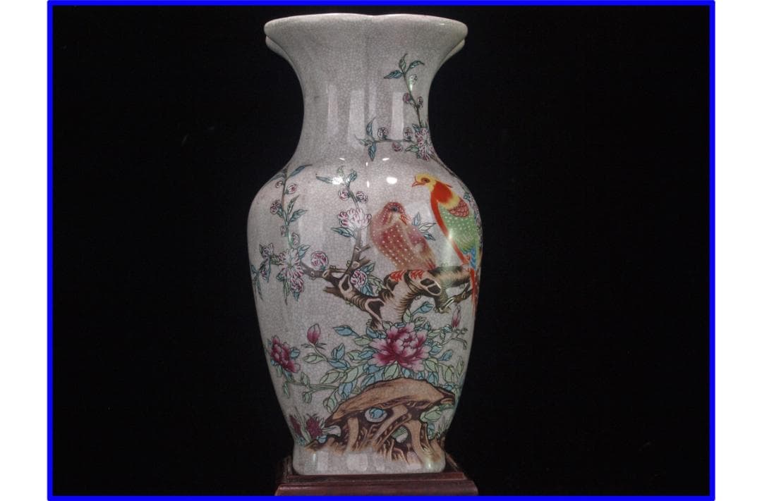 中国清時代の花瓶　置物激安骨董品 古美術 DE1041B21-6