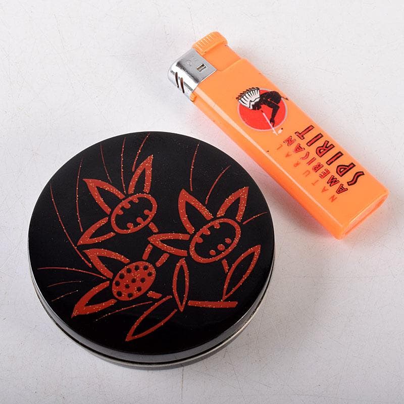 茶道具　北村葵春作　吉野絵　香合　共箱　V　8141