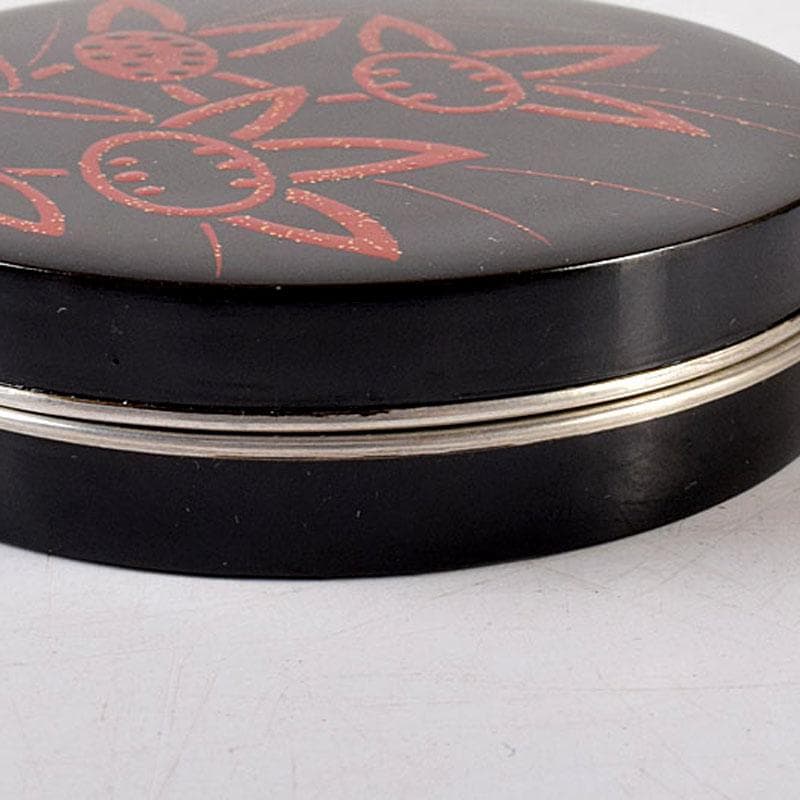 茶道具　北村葵春作　吉野絵　香合　共箱　V　8141