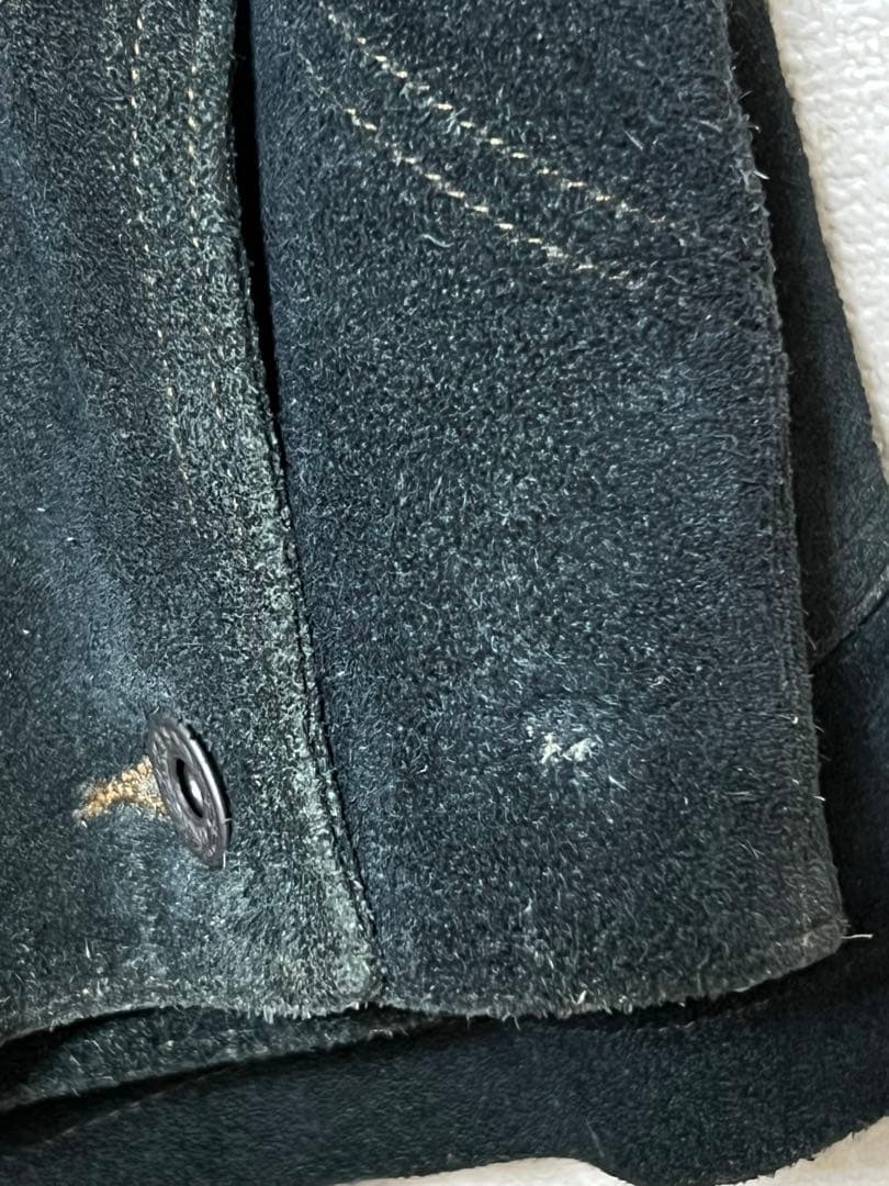 RRL インディゴ レザー シャツ ジャケット L