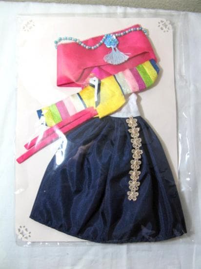 新品 ブライス ドール チョゴリ 韓服 ハンドメイド 韓流 世界唯一 ピンク帽