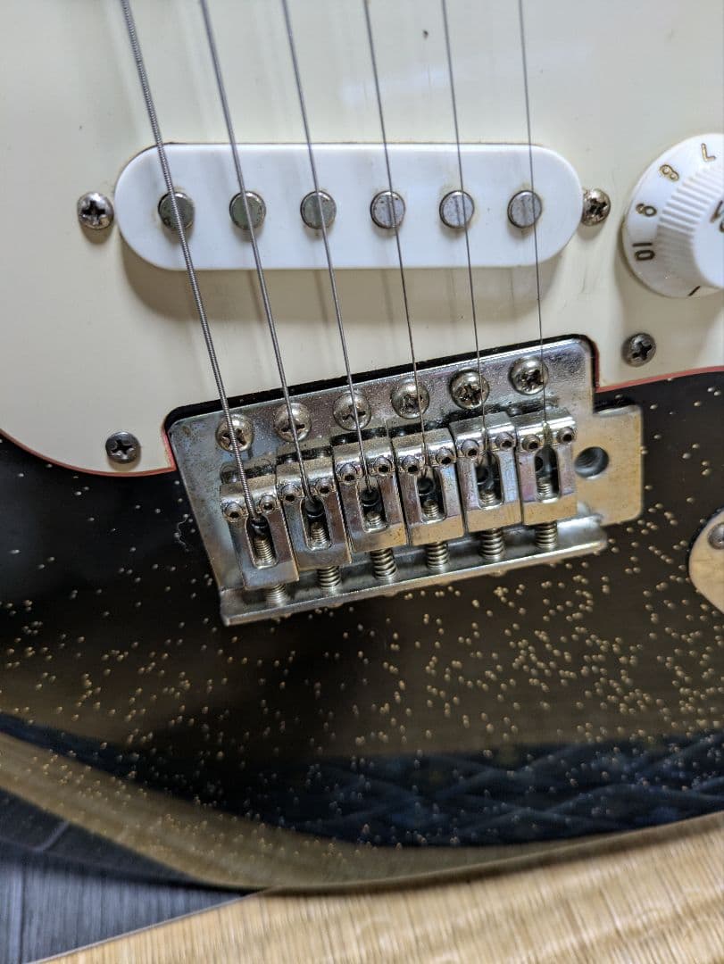 ジプシーローズ　エレキギター　ブラック　 ラメ入りGYPSY ROSE　ストラト