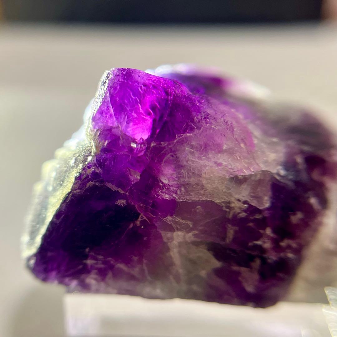 バイカラー シュガー 虹 フローライト 310.35ct 原石 ゾーニング 鉱物