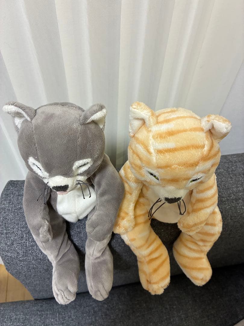 【廃盤レア美品】ヒグチユウコ　IKEA 猫ぬいぐるみ　せかいいちのねこモデル２匹