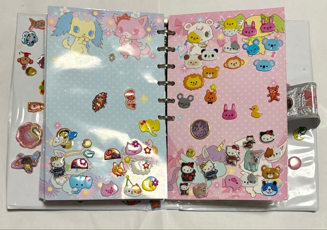 【完成品】★希少 レア時物★ジュエルペット シール帳 バインダー付き 平成女児