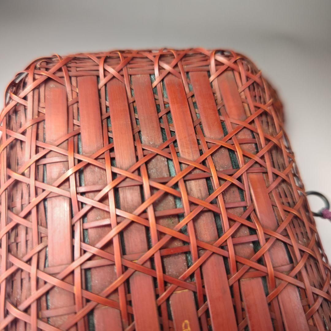 ウ312 茶籠『吉川日月作』『竹製 御所篭 共箱 茶道具』野点籠 - メルカリ