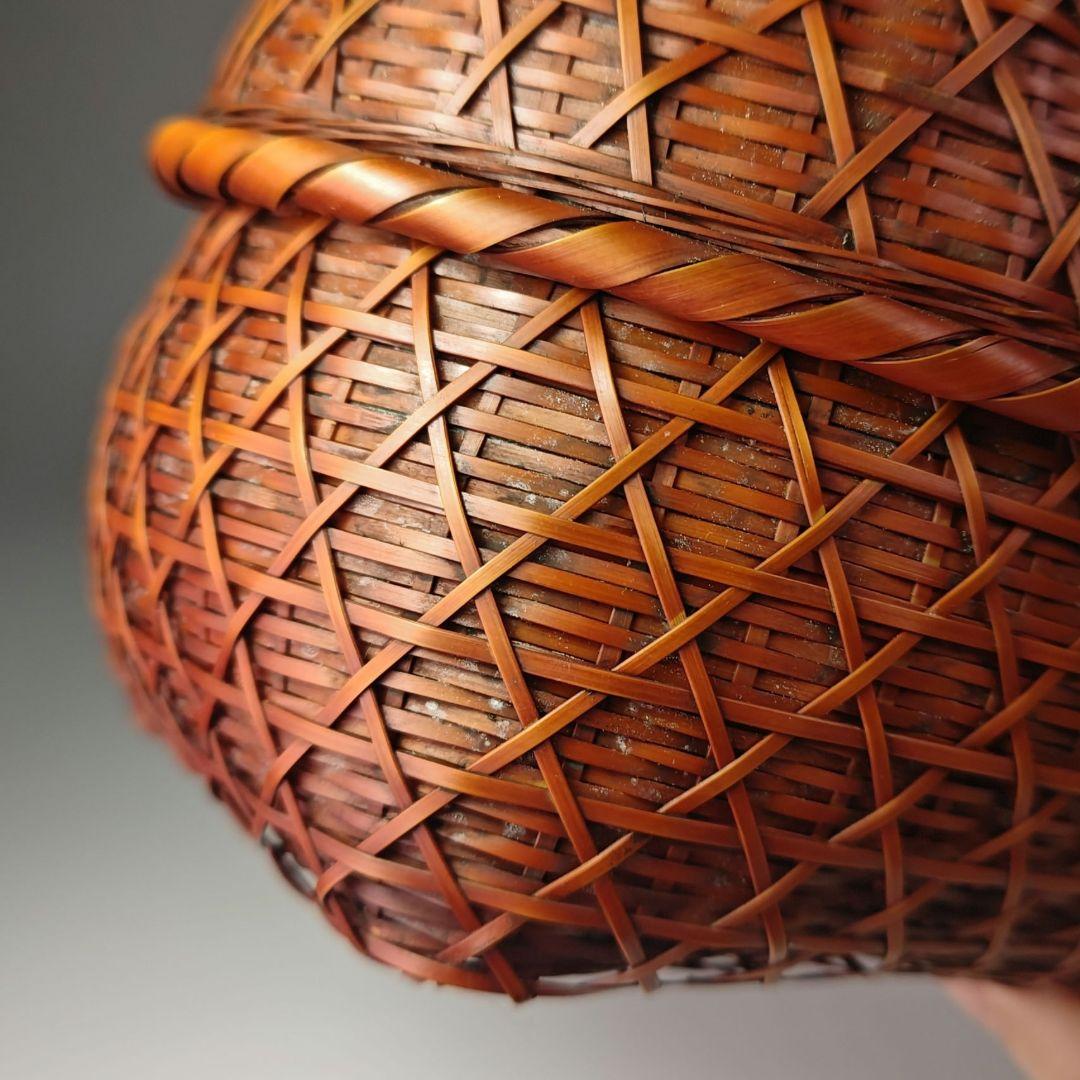 ウ312 茶籠『吉川日月作』『竹製 御所篭 共箱 茶道具』野点籠 - メルカリ