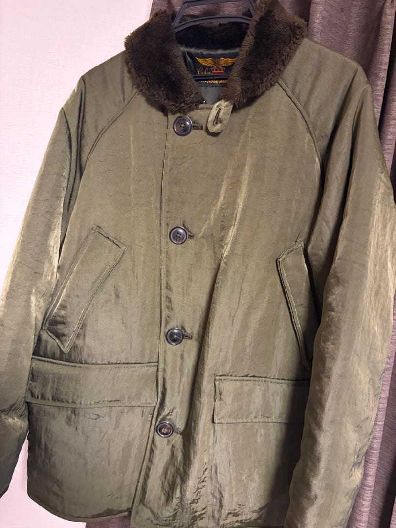 calee ナイロンツイルミリタリーデッキコート