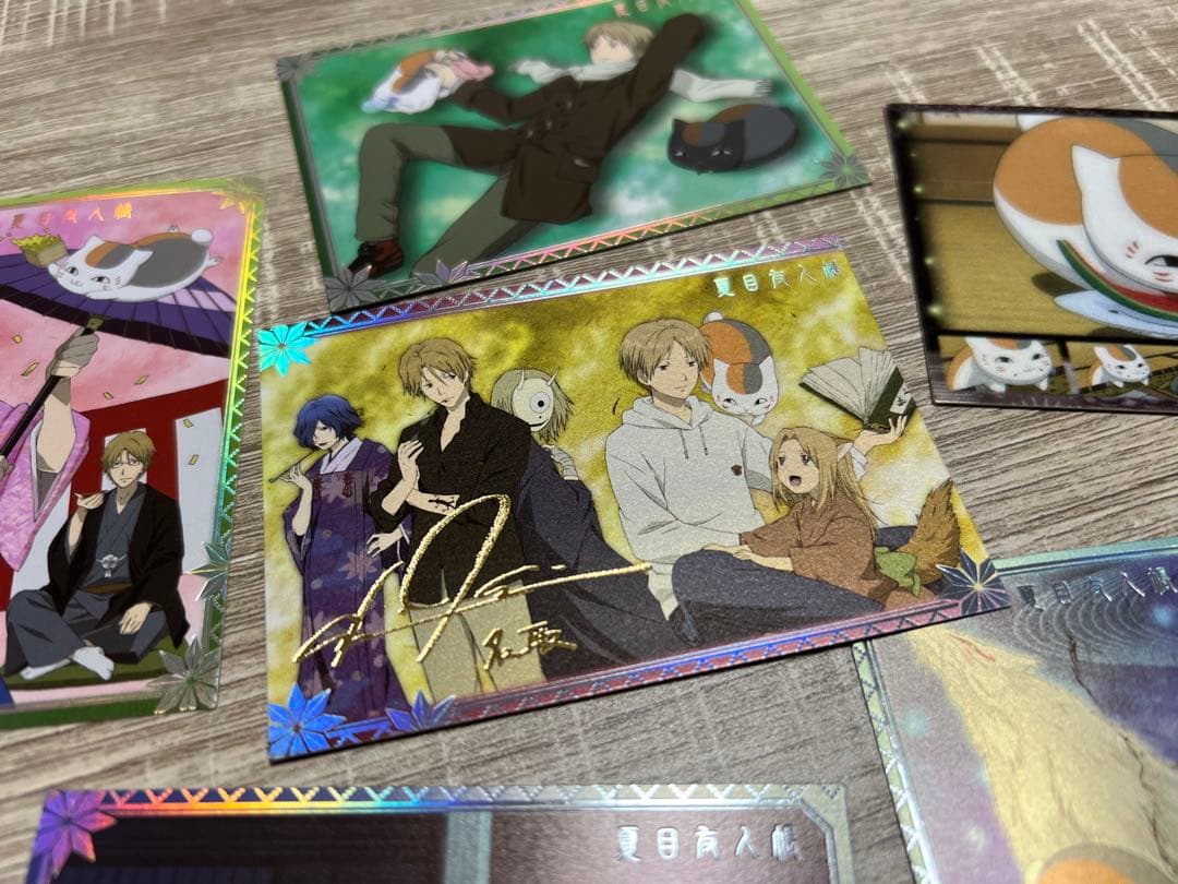入手困難】☆金箔サイン入り☆夏目友人帳 絵巻物トレカ6枚