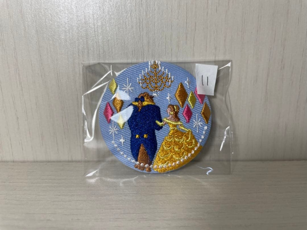 ディズニー 刺繍缶バッジ ビスケット コンプリート 全15種セット