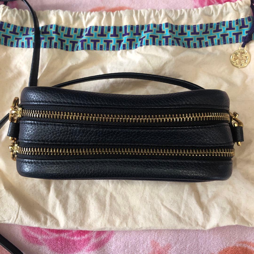 【週末値下げ】Tory Burch ブラックレザーショルダーバッグ