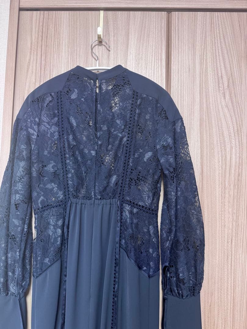 【タグ有】LILY BROWN スイッチングレースマーメイドワンピース