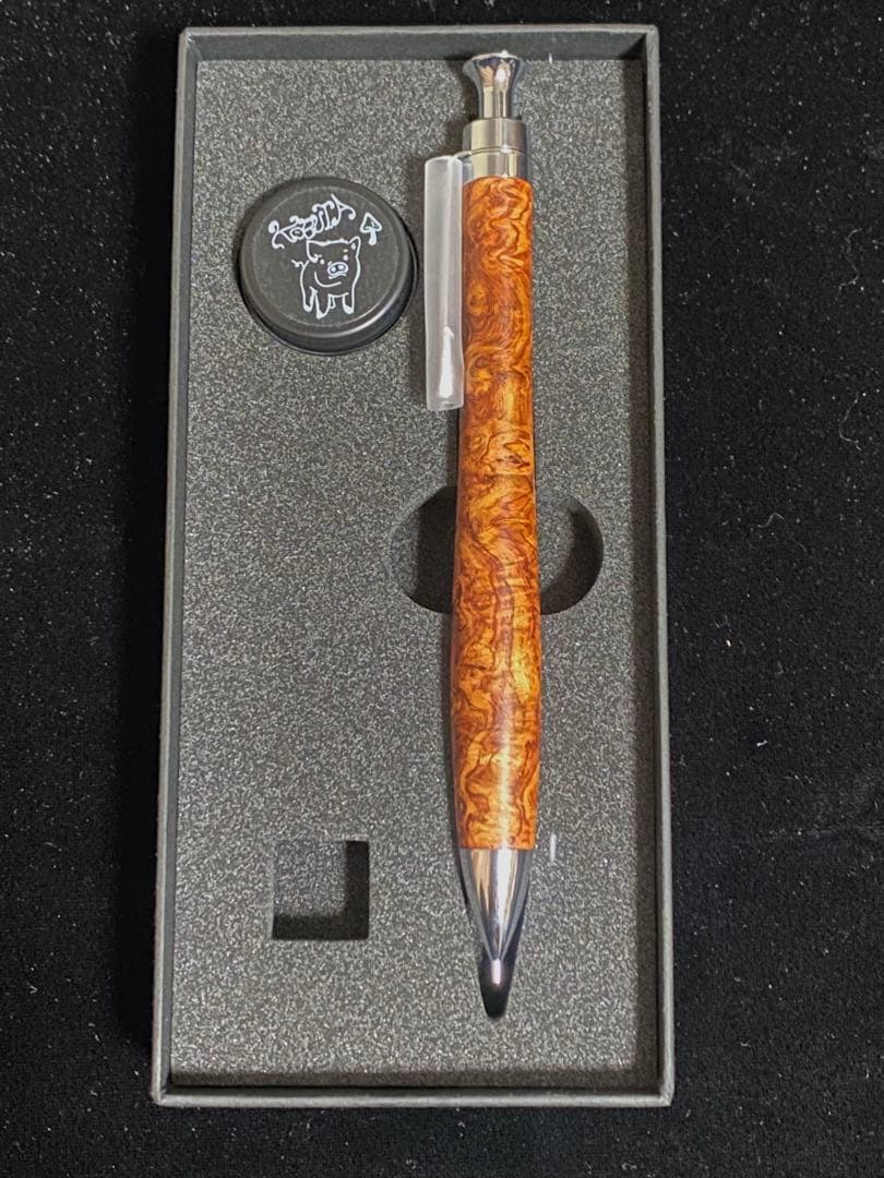 ④こぶた工房 シャープペンシル 極上花梨瘤0.5mm