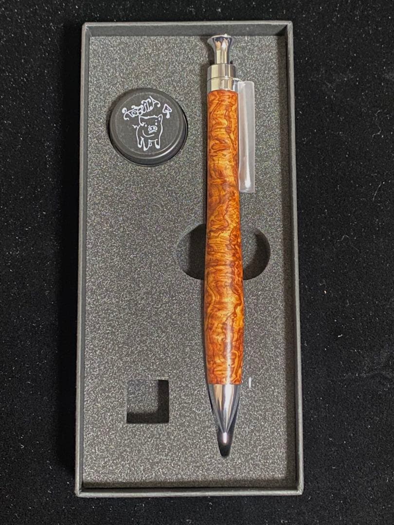 ④こぶた工房 シャープペンシル 極上花梨瘤0.5mm