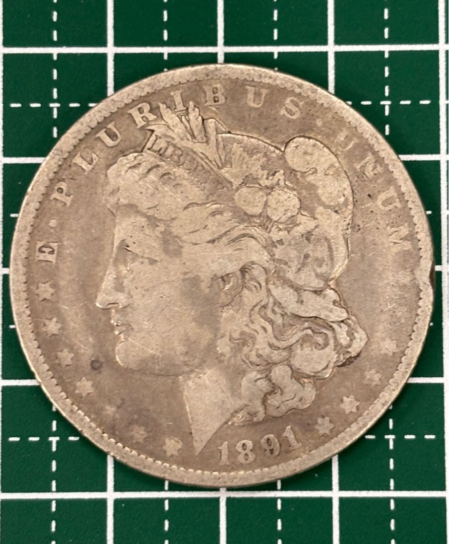 1891年アメリカモルガン・ダラー 大型銀貨 モルガンダラー銀貨 1889年