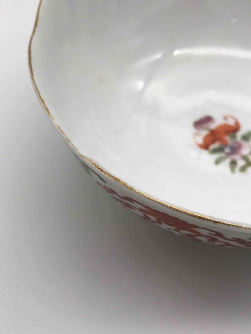 清光緒時代 【大清光緒年製】在銘 粉彩開光寿字桃