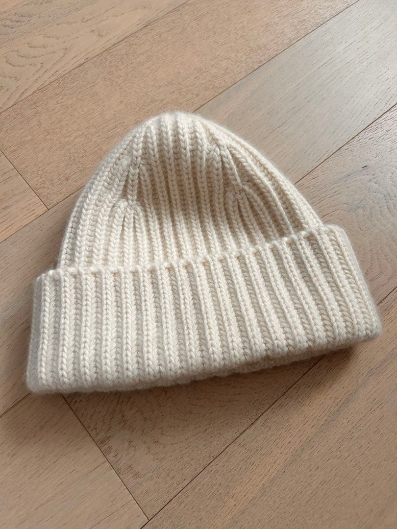 新品 Drawer カシミヤ ニット帽 美品 DRAWER ドゥロワー カシミヤ100