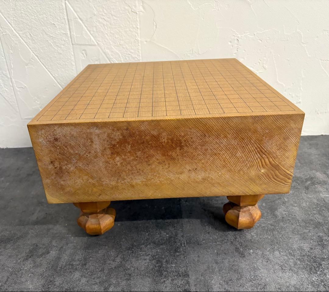 木製脚付き囲碁盤と碁石セット