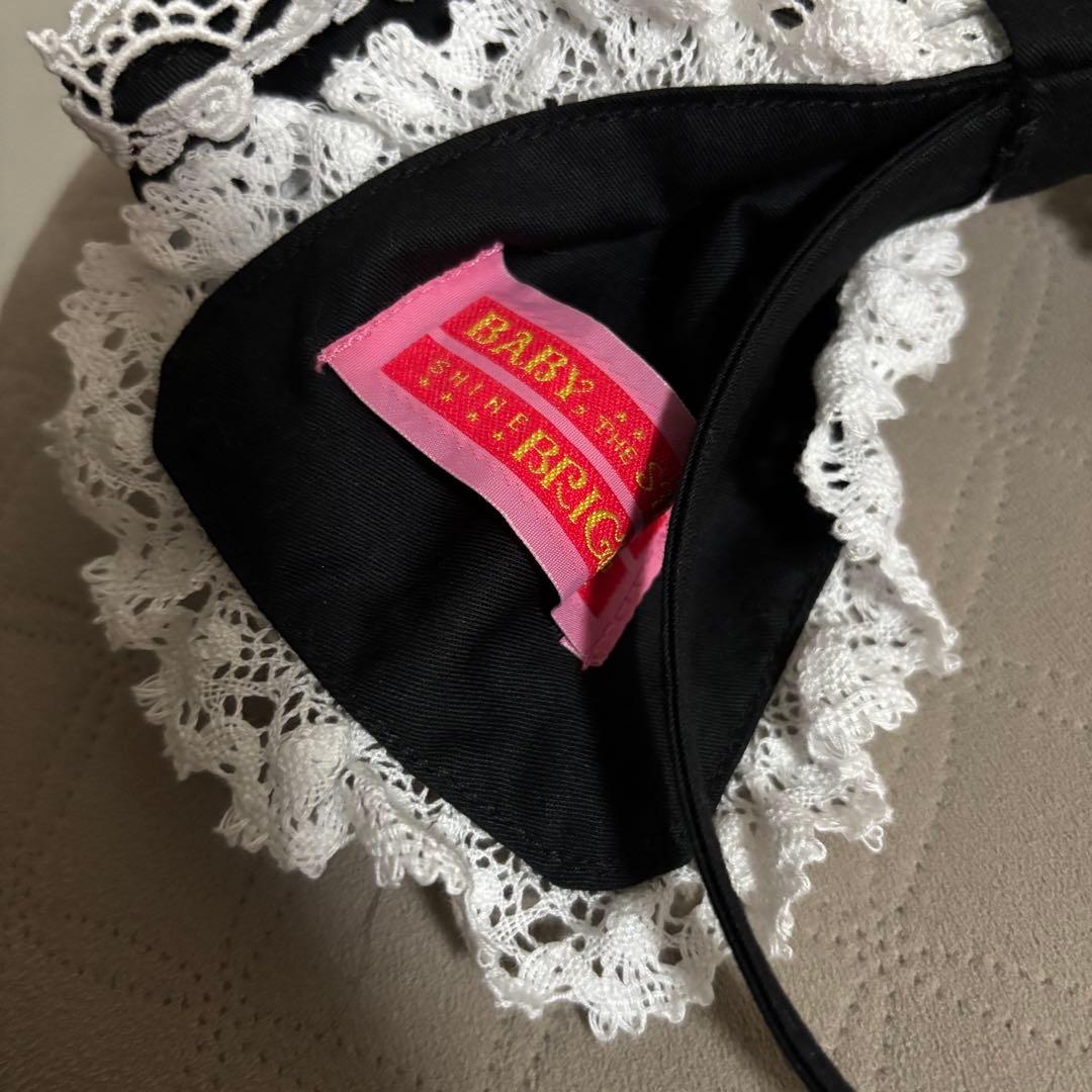 【極美品】ベイビーザスターズシャインブライト キャメロンカチューシャ 黒白