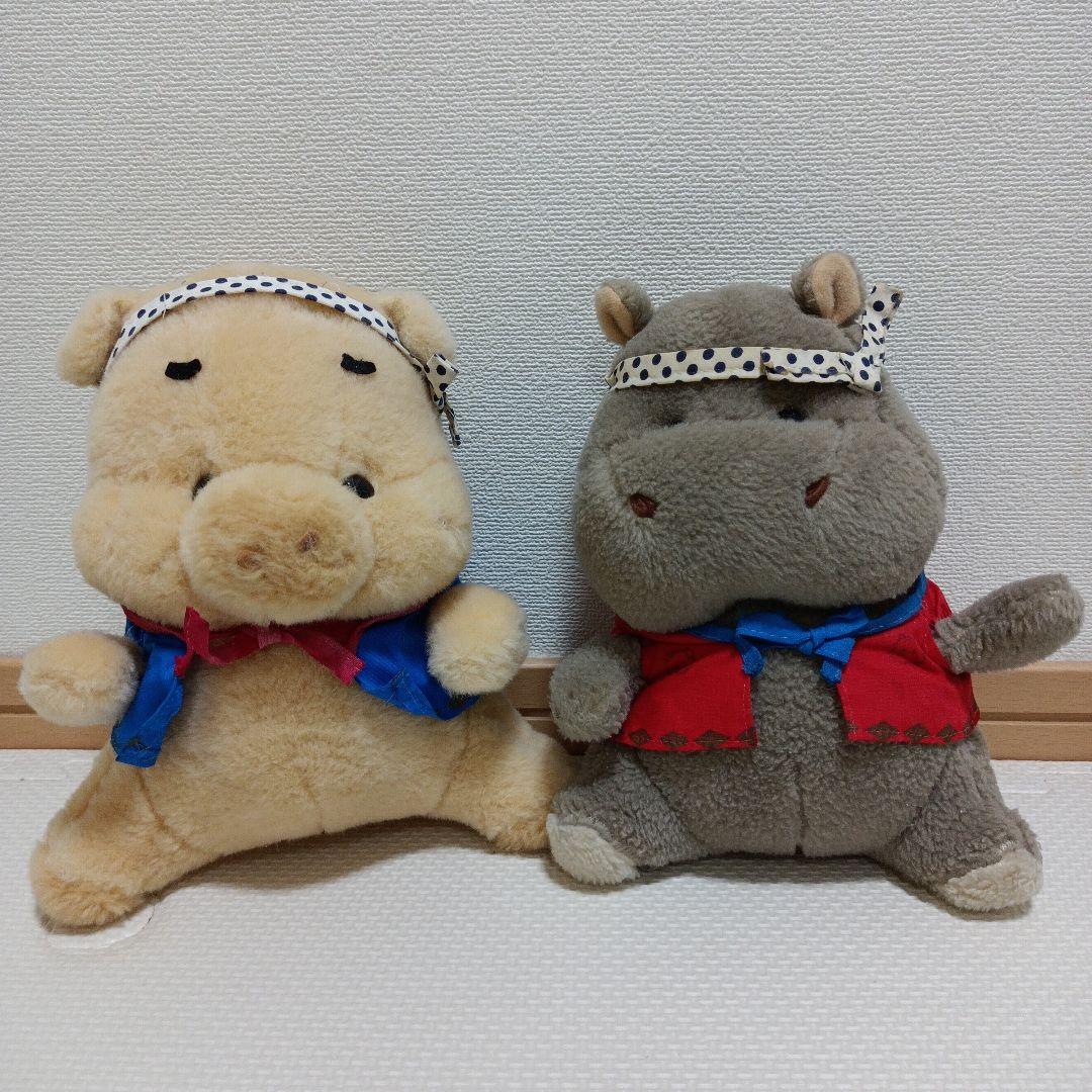 サンリオ　ぬいぐるみ　ぶた　かば　日本製　旧ロゴ　昭和レトロ　平成レトロ　お祭り サンリオ ぬいぐるみ ぶた かば 日本製 旧ロゴ 昭和レトロ 平成レトロ