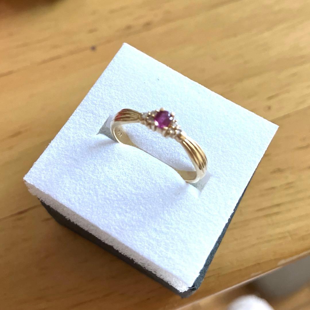 【新春限定✨お値打ち価格✨】18金　18Ｋゴールド　ルビー ダイアモンド♪13号