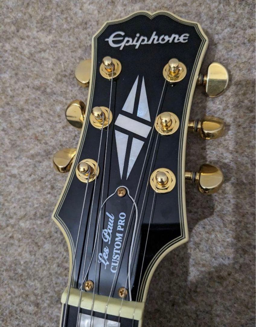 epiphone エピフォン レスポールカスタムPro 2018 エボニー指板 - メルカリ