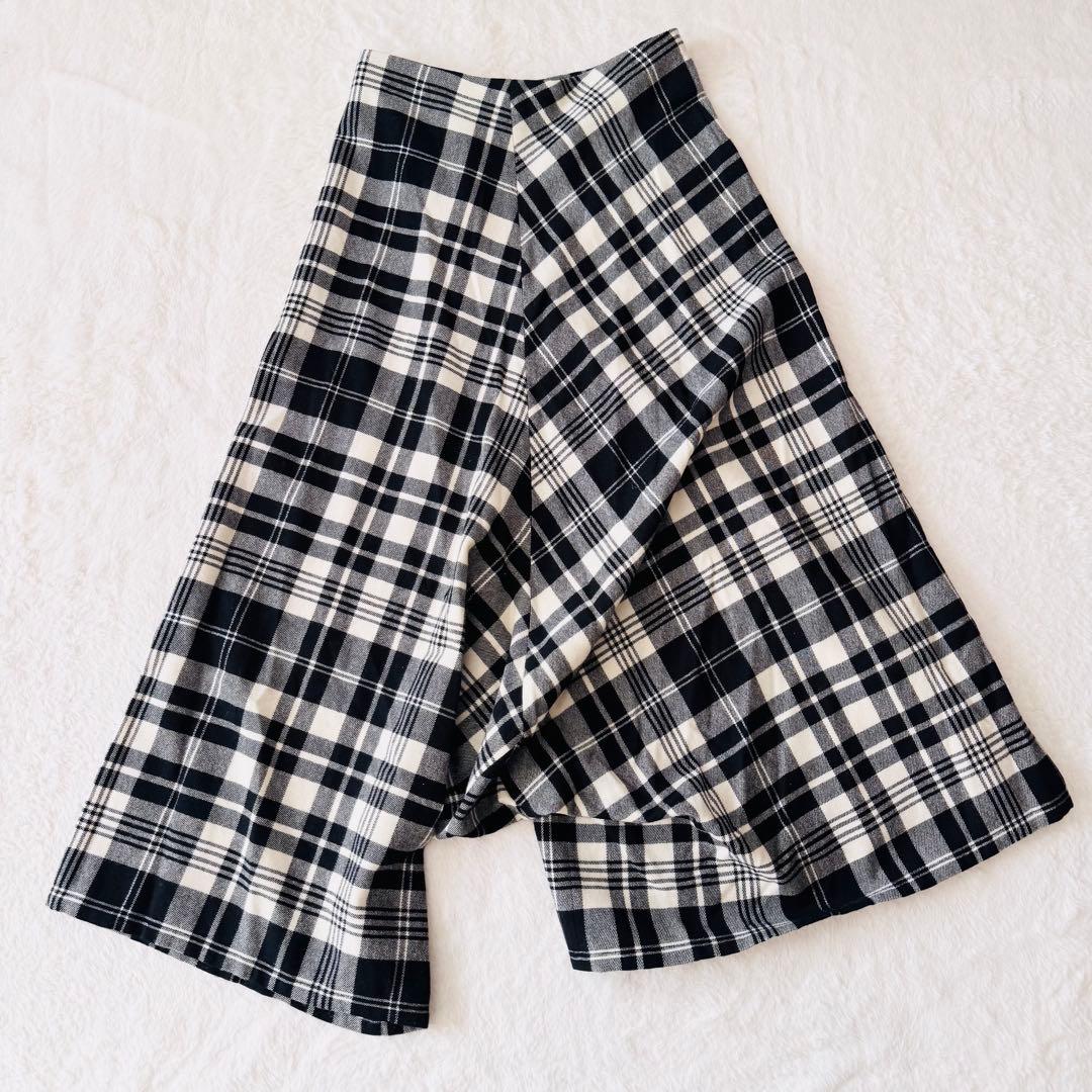 美品✨ ヨウジヤマモト 変形 サルエルパンツ ワイド チェック ラメ 2 ウール