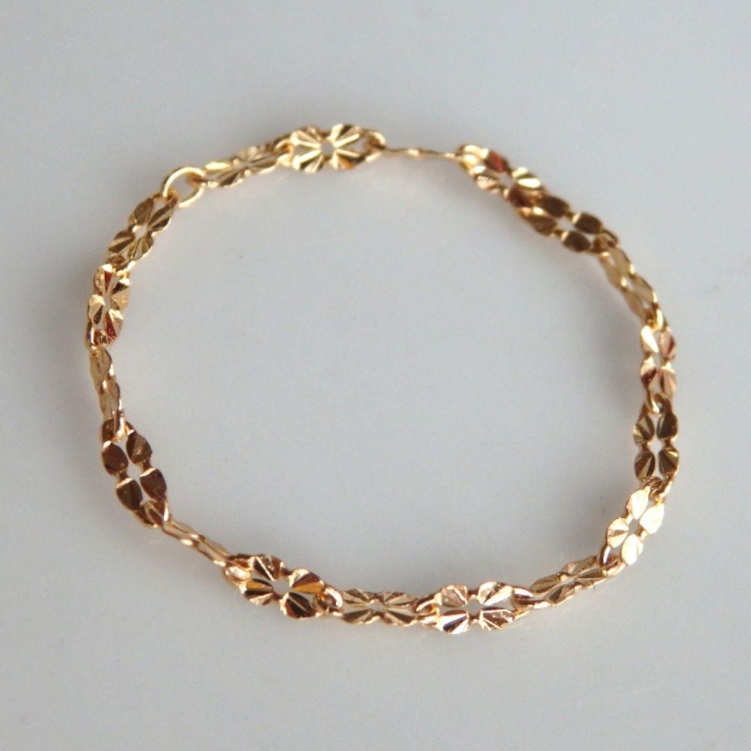 nobuko　k18リング　クローバーチェーン　チェーンリング