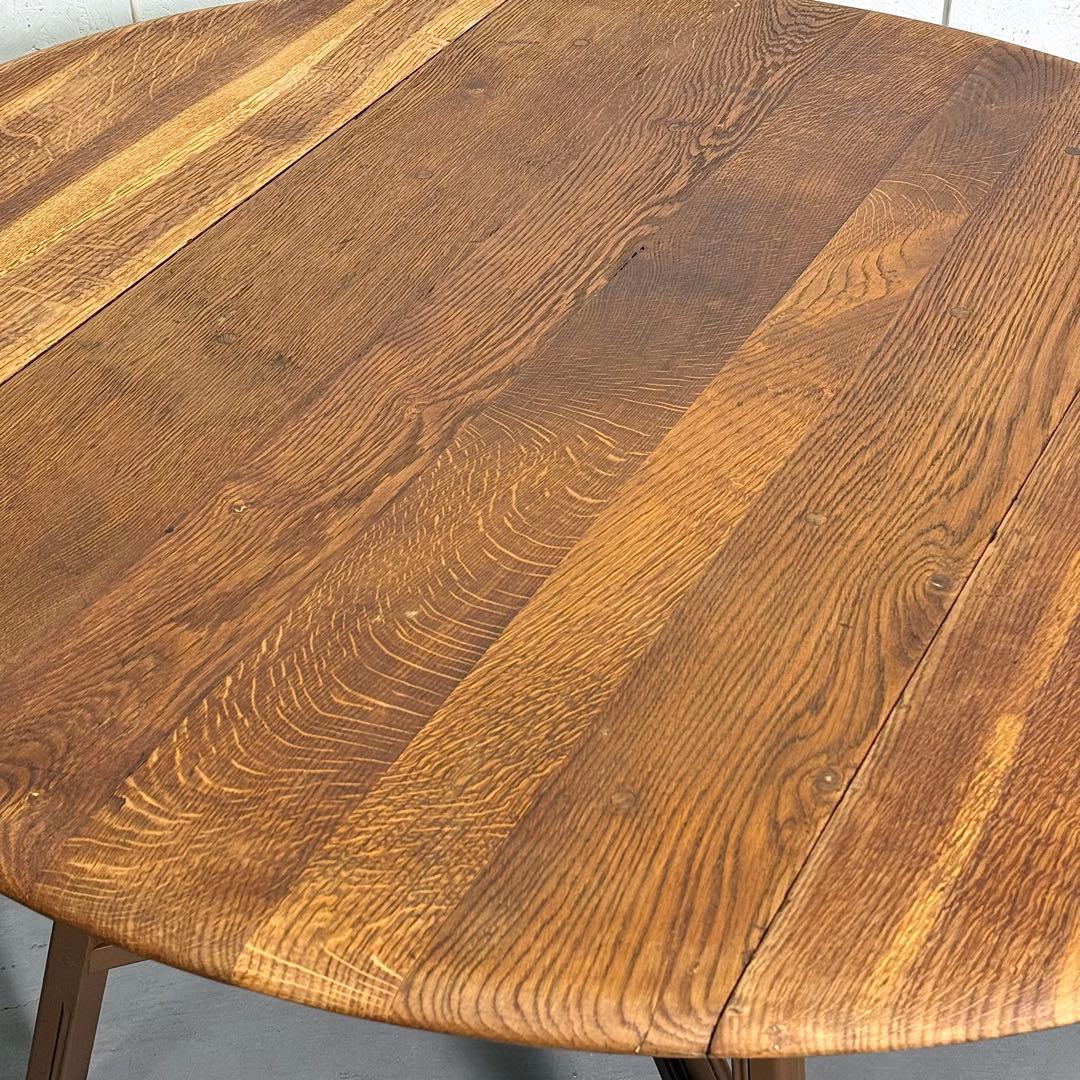 ERCOL(アーコール) /ラウンド　ドロップリーフテーブル (2)