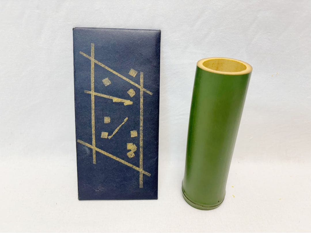 ほぼ未使用 茶道具 晓？作 黒塗 櫛形 煙草盆 如心斎好写し