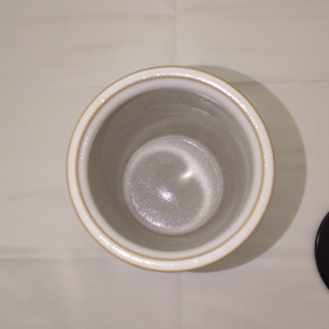 茶道具 水指 白磁 和蘭陀 「加藤藤山」作