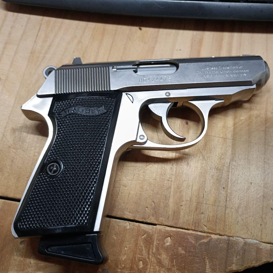 マルゼン　Walther PPK/S ガスガン シルバー　動作確認済
