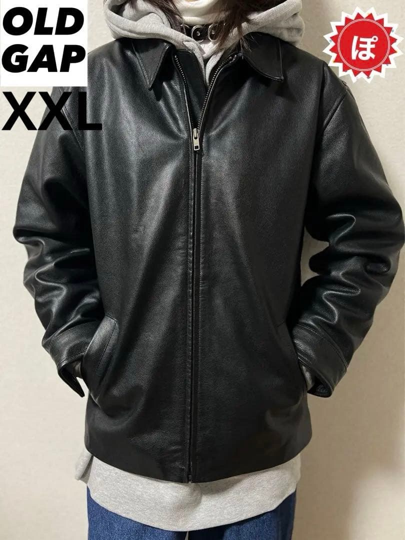 ✓90s OLD GAP 本革レザー ライダースジャケット 野村訓市 - メルカリ