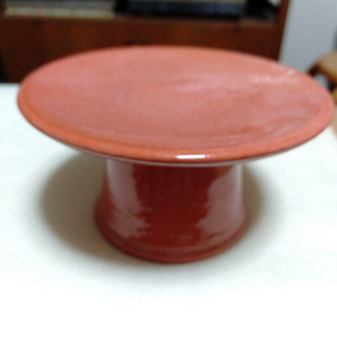 松楽 赤 供茶茶盌の三点