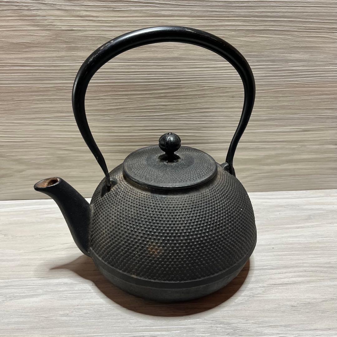 特大【土瓶】 （信楽焼？籐巻持ち手）陶器 アンティーク 信楽焼の大型