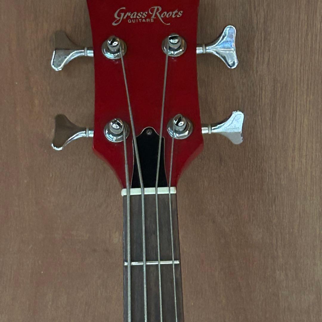 希少】GrassRoots レスポールベース フレイムメイプル レッド