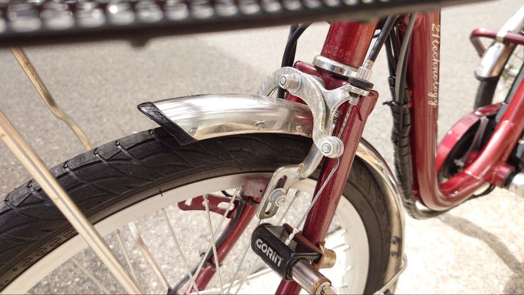 AOSL203　赤い三輪電動アシスト自転車