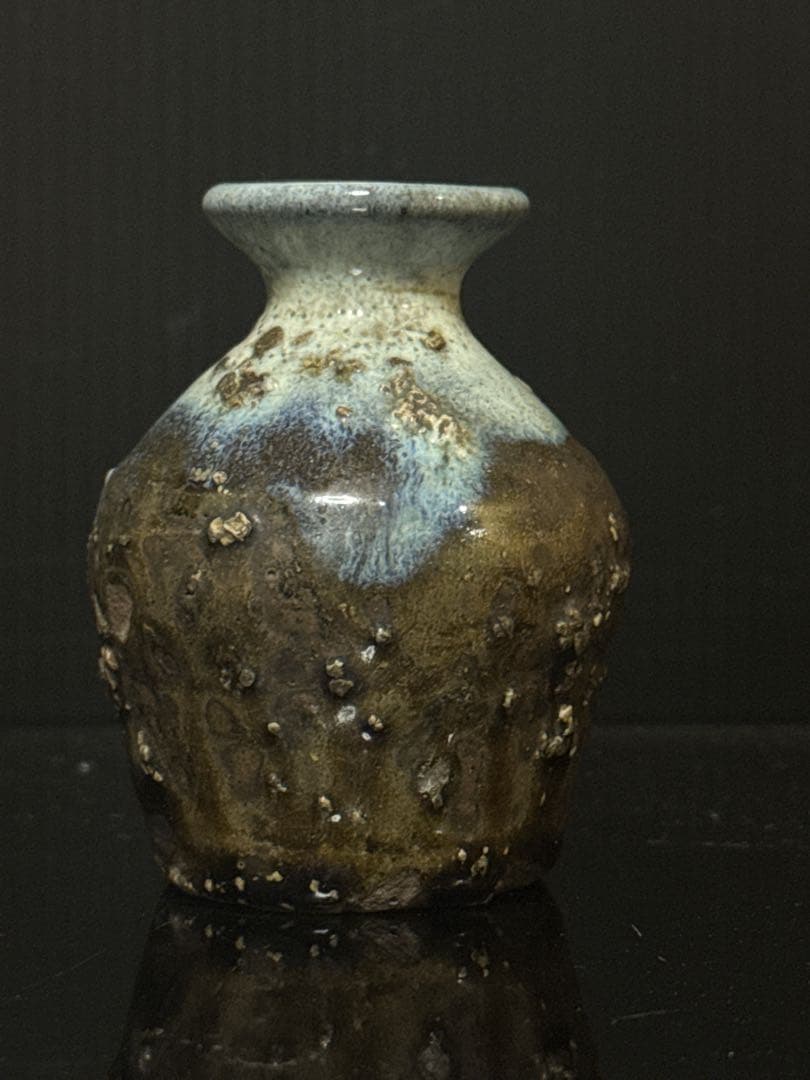 江戸初期 朝鮮唐津 小振 花入 花瓶 徳利 朝鮮民芸 朝鮮唐津 花入