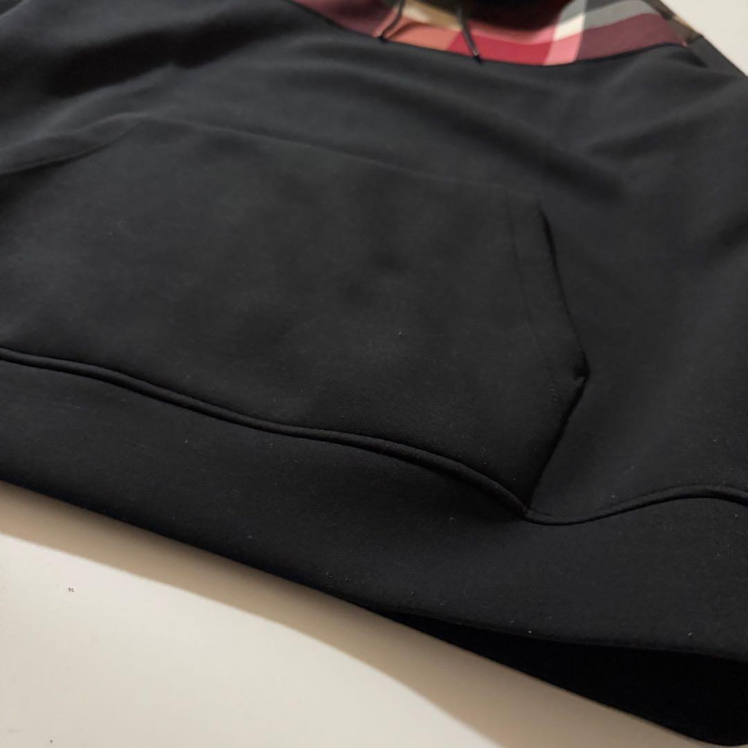 ブラックレーベルクレストブリッジ CBチェック切換えダンボールニットパーカー L