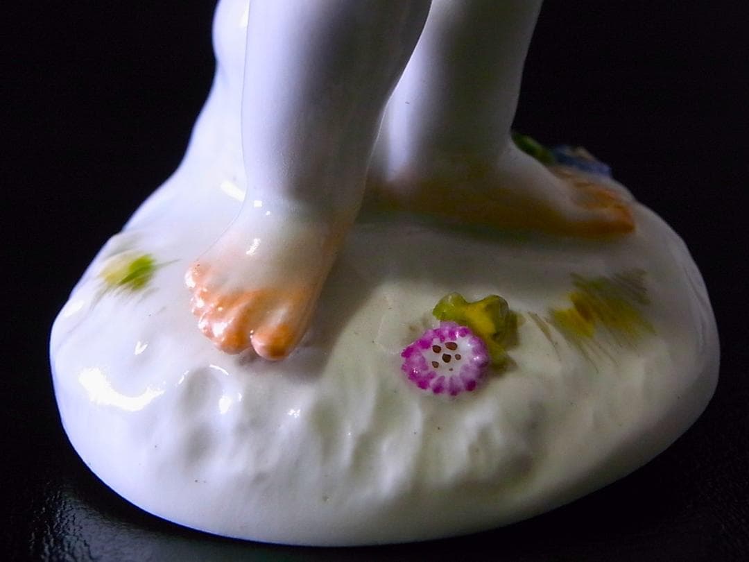 E860 】 真作保証品 マイセン 20世紀初頭作品 磁器人形 四季の寓意像