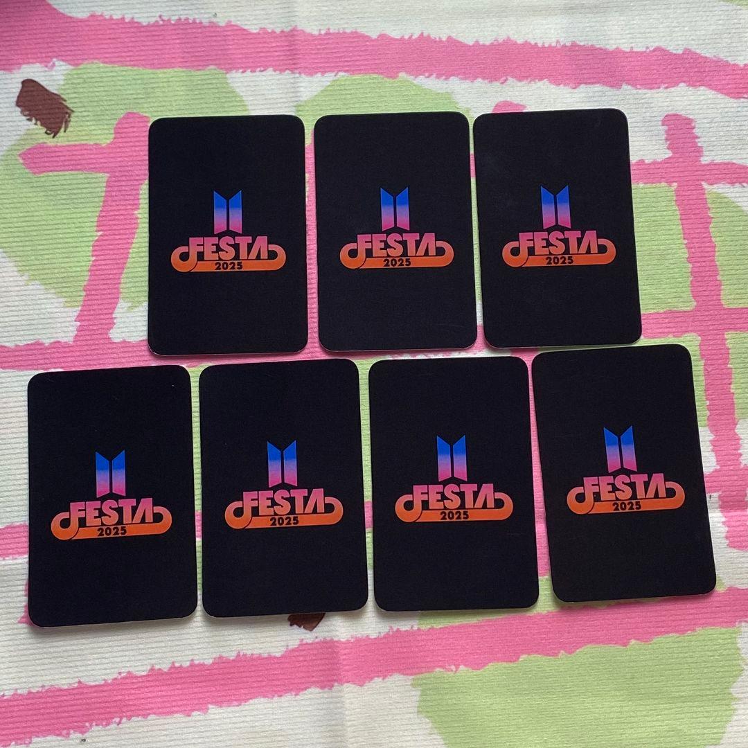 BTS 2025 バンダナ FESTA ARMY ZONE トレカ 全員7枚 BTS 2025 FESTA