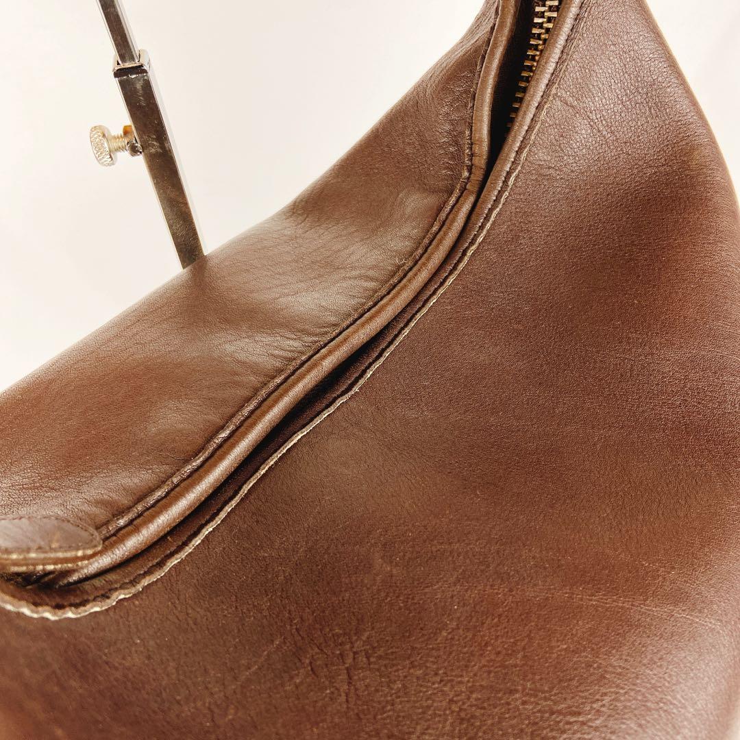 美品 オールドコーチ 9085 バケツバッグ ハーフムーン ショルダー