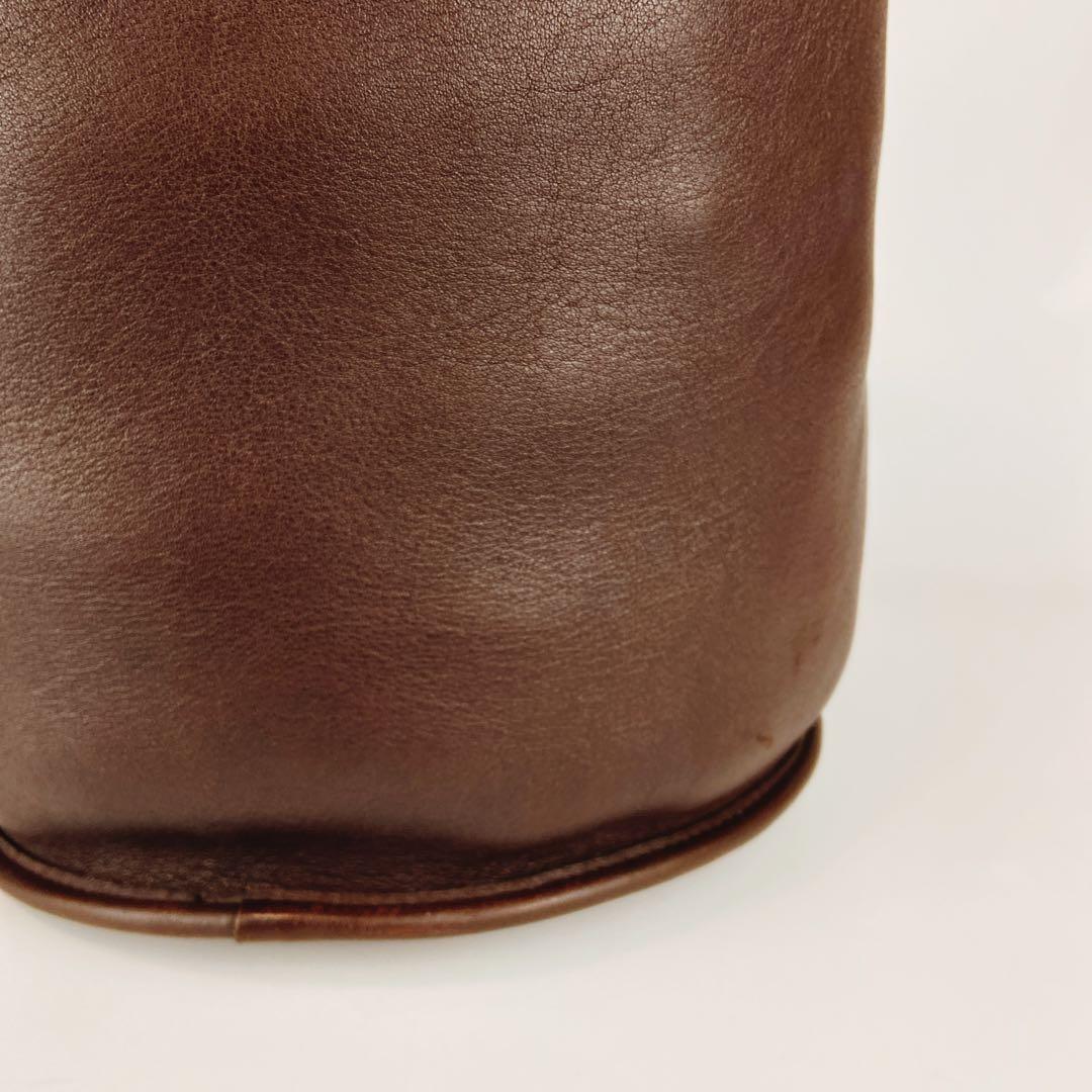 美品 オールドコーチ 9085 バケツバッグ ハーフムーン ショルダー