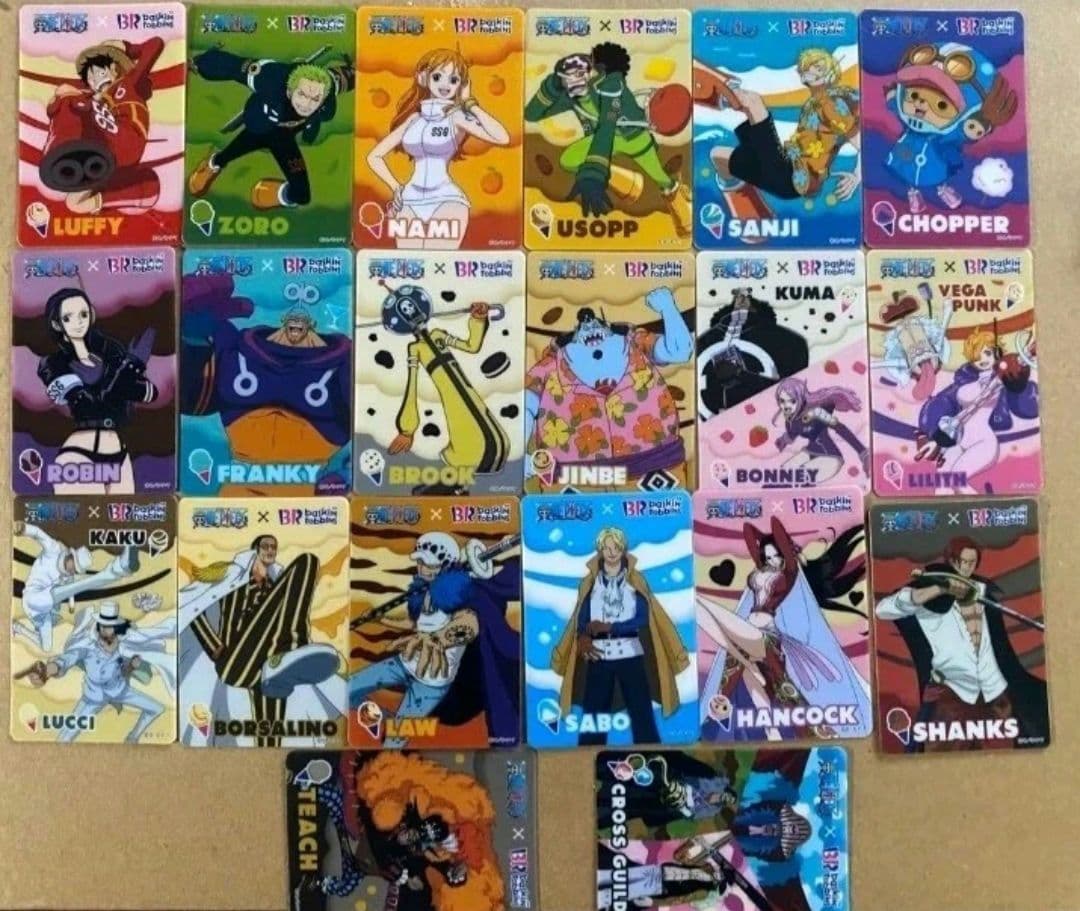 ワンピース　サーティワン　コラボカード 全20種類 コンプリート ONE PIECE」との初コラボキャンペーンを実施中！トリプルポップ