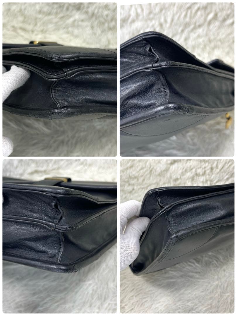 LOEWE ロエベ　ビジネスバッグ　アナグラム　ロゴ押し　レザー　2way