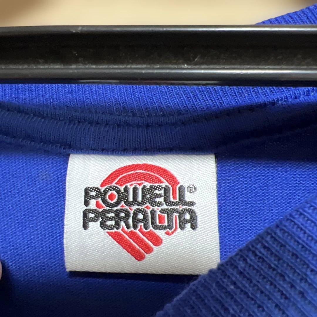 パウエル Powell Peralta スカル tシャツ 2005年製 青 xl