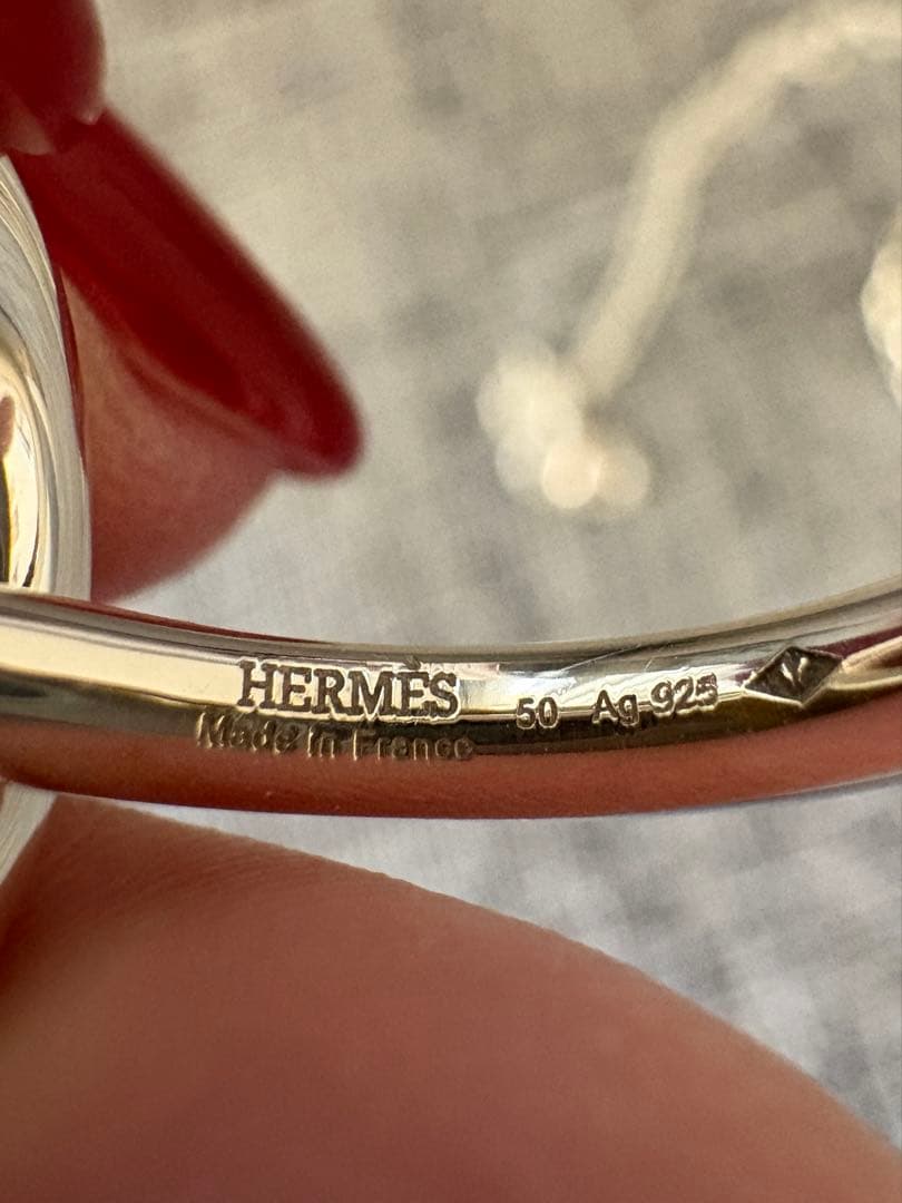 エルメス　エシャペ リング　シルバー　50
