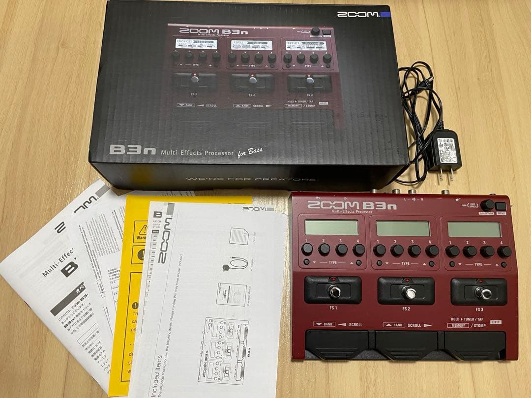 ZOOM B3n マルチエフェクター acアダプター付き