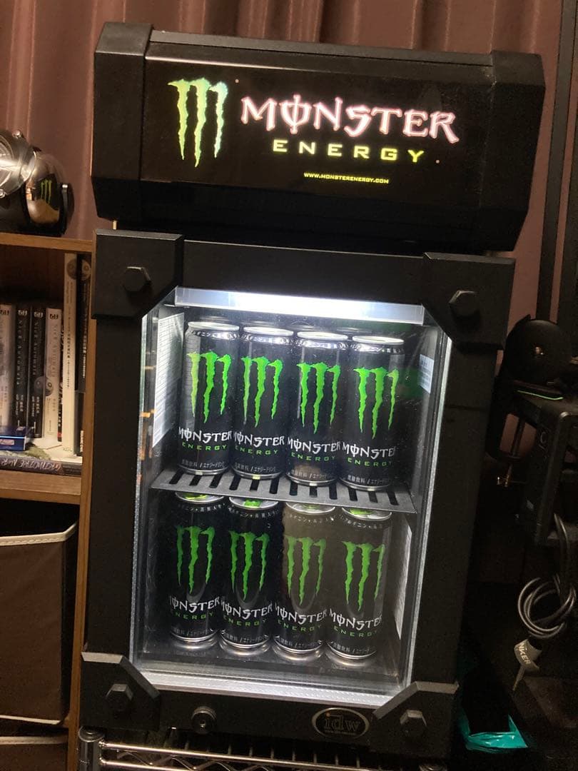 モンスター エナジー Monster LED ライティング ミニ冷蔵庫
