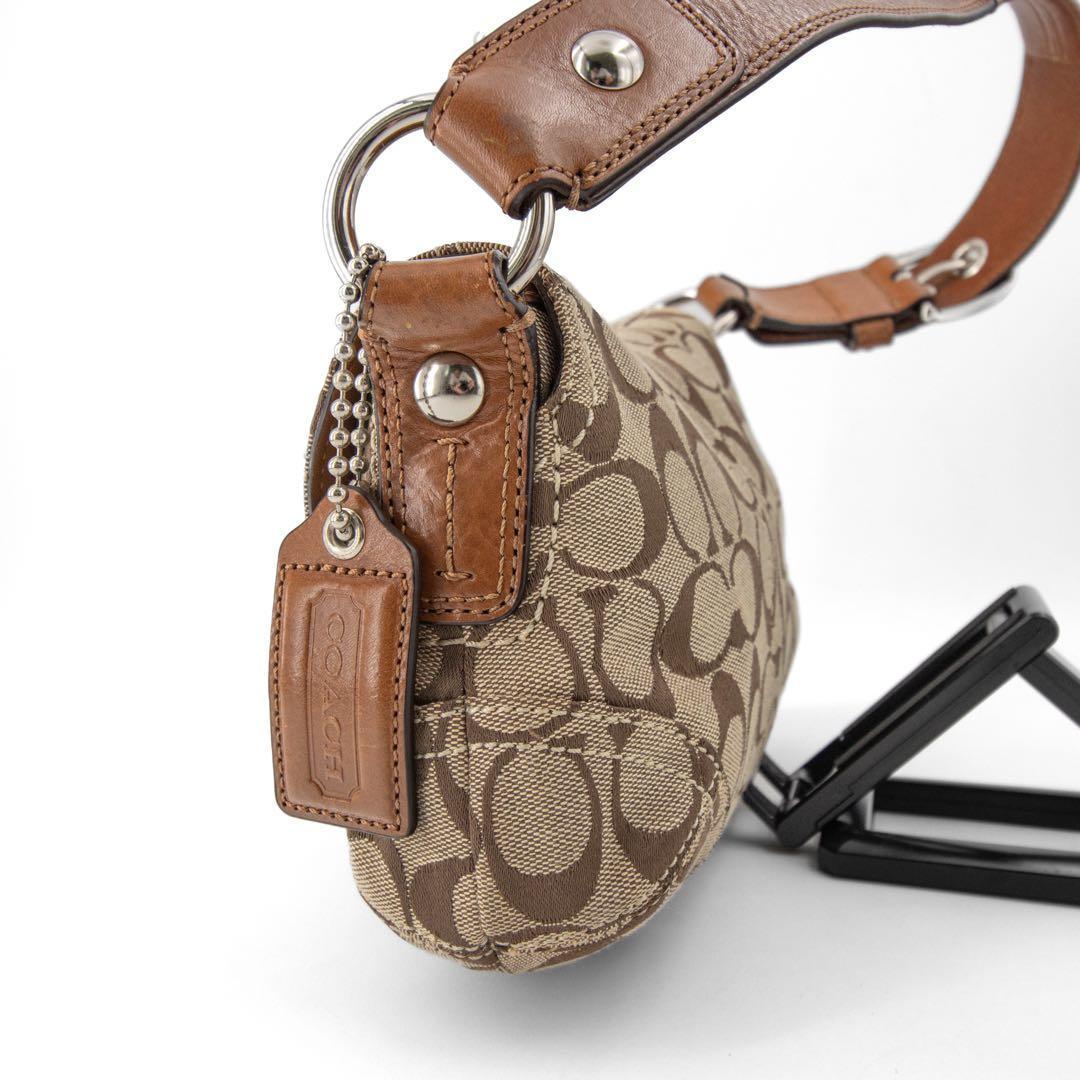A027【COACH／コーチ】ソーホー　ハンドバッグ　ワンショルダー　シグネチャ